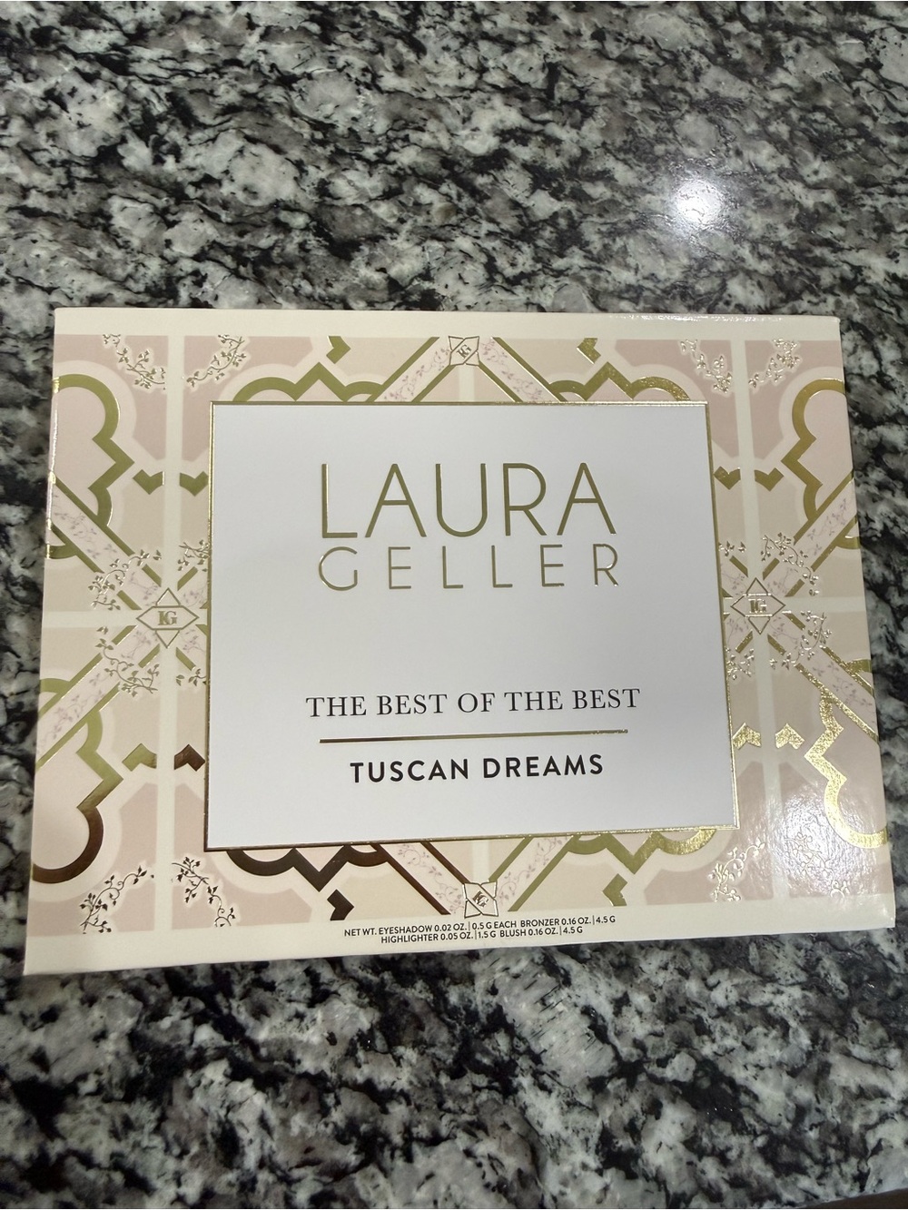 Laura Geller Tuscan Dreams Compact in Pink and Gold Accents